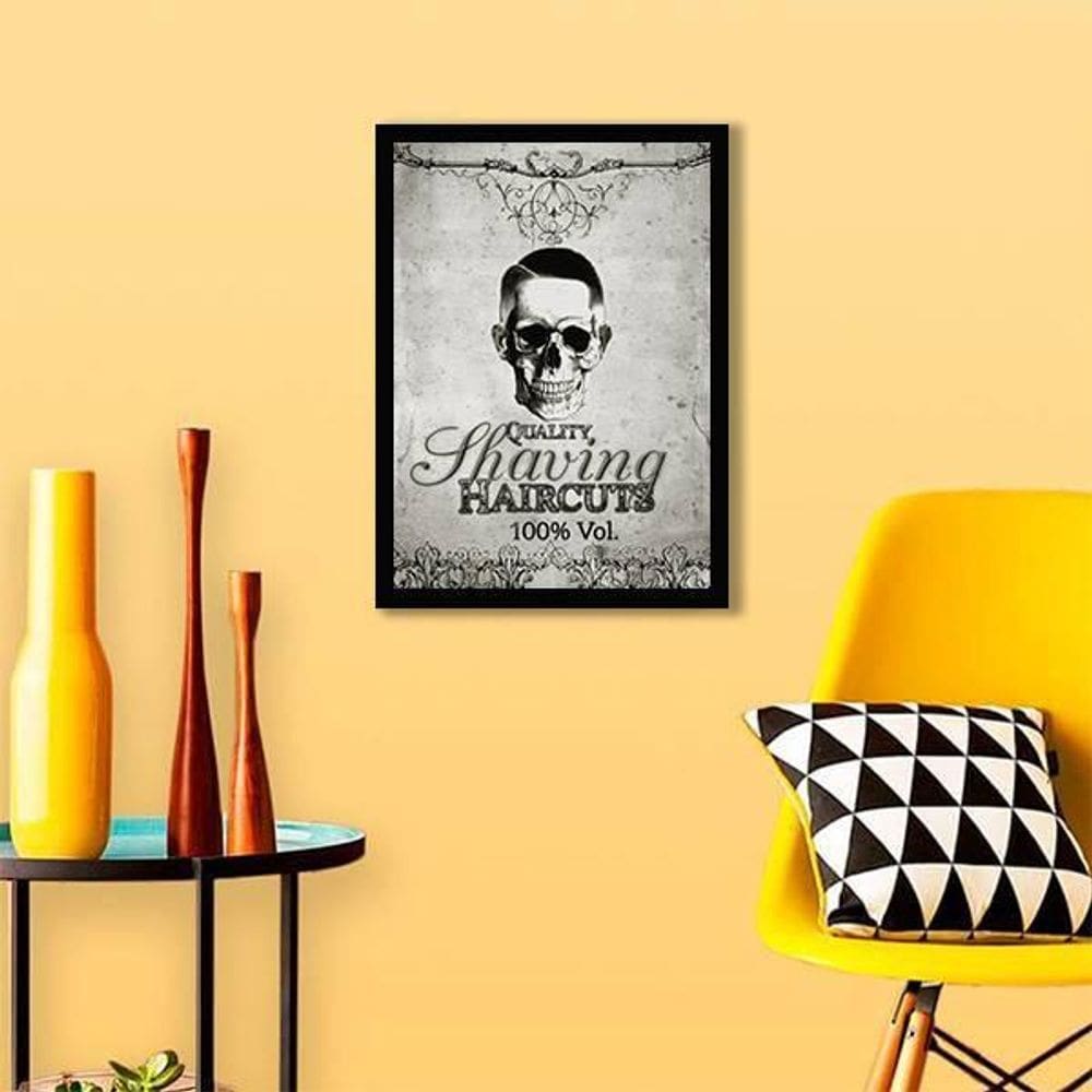 Quadro Quality Shaving Haircuts 24X18Cm