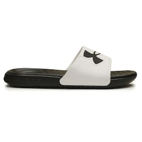 Chinelo Under Armour Ansa Light Preto Com Tira Branca