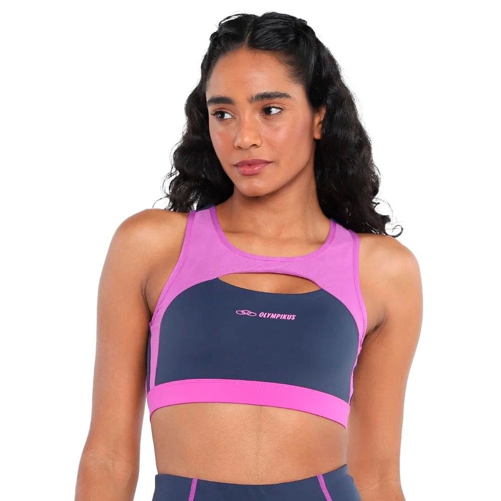 Top Olympikus Flex Compression Marinho/Dália