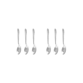 Colher de Cha Inox Colheres Talheres Aço Victoria 6un