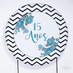 Painel Decorativo para Festa 1,50x1,50 metros Vesti Fácil com Elástico 15 Anos - Fera Print