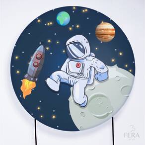 Painel Decorativo para Festa 1,50x1,50 metros Vesti Fácil com Elástico Astronauta - Fera Print