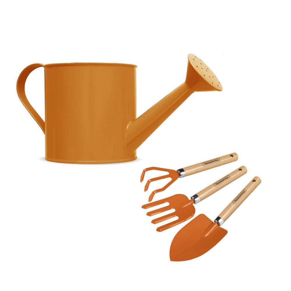 Regador de Planta 1,5L e Ferramentas Jardinagem Kit