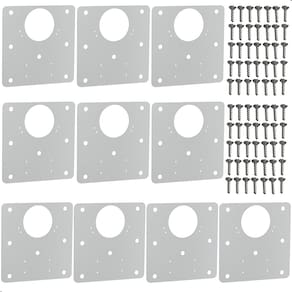 Kit 10 Placas Para Reparo De Porta Dobradiça Armário Mdf QDD
