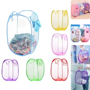 Cesto Organizador Dobrável De Roupa Suja Multiuso 50X30CM