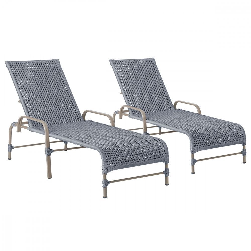 2 Espreguiçadeira Reclinável Trama
