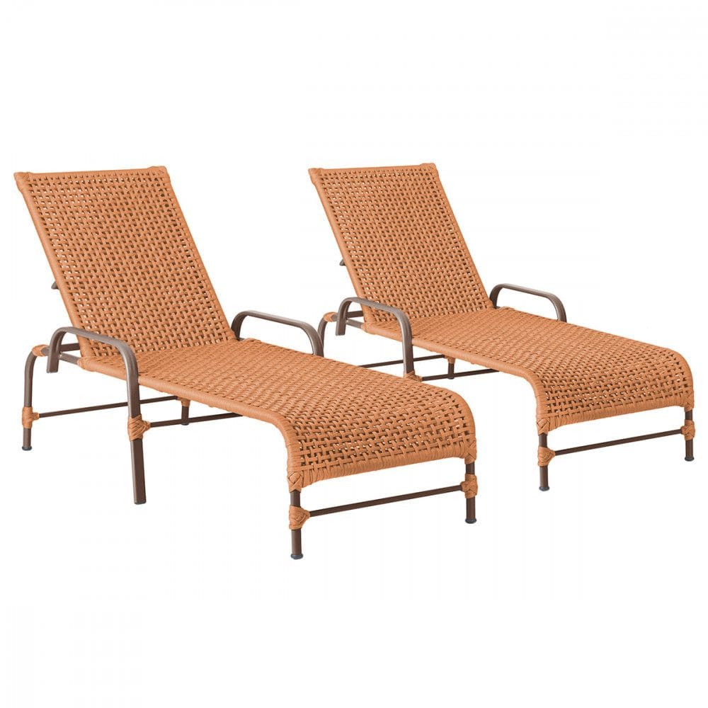 2 Espreguiçadeira Reclinável Trama 