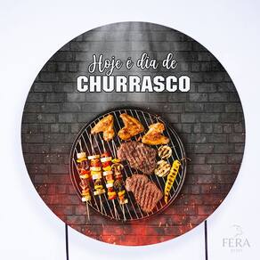 Painel Decorativo para Festa 1,50x1,50 metros Vesti Fácil com Elástico Churrasco - Fera Print