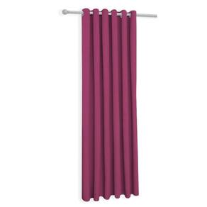 Cortina Pink Cromada Oxford Uma Folha 150X230 Sala/Quarto