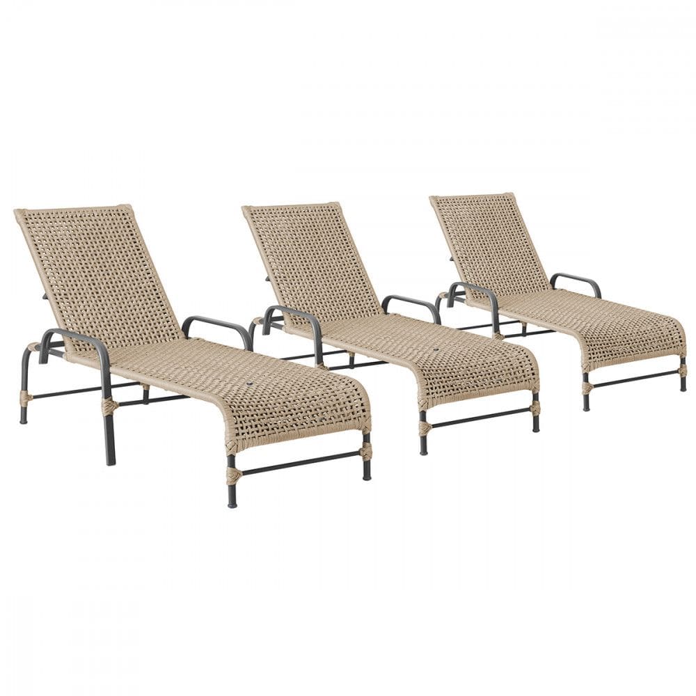 3 Espreguiçadeira Reclinável Trama