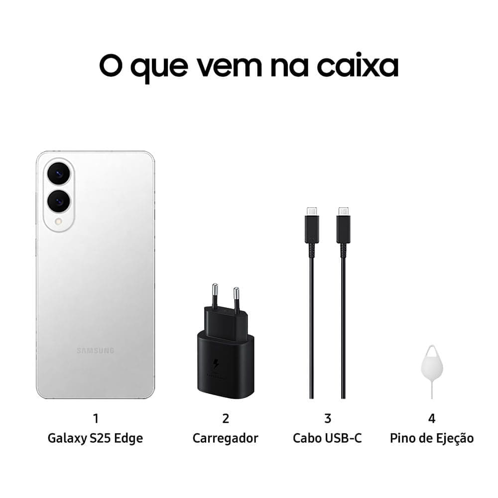 Celular Samsung Galaxy S25 Edge 5G, | Casas Bahia