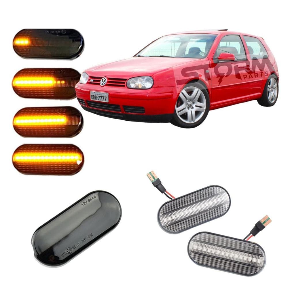 Par Seta Pisca Sequencial Vw Golf Mk4 Sapão Volkswagen Led