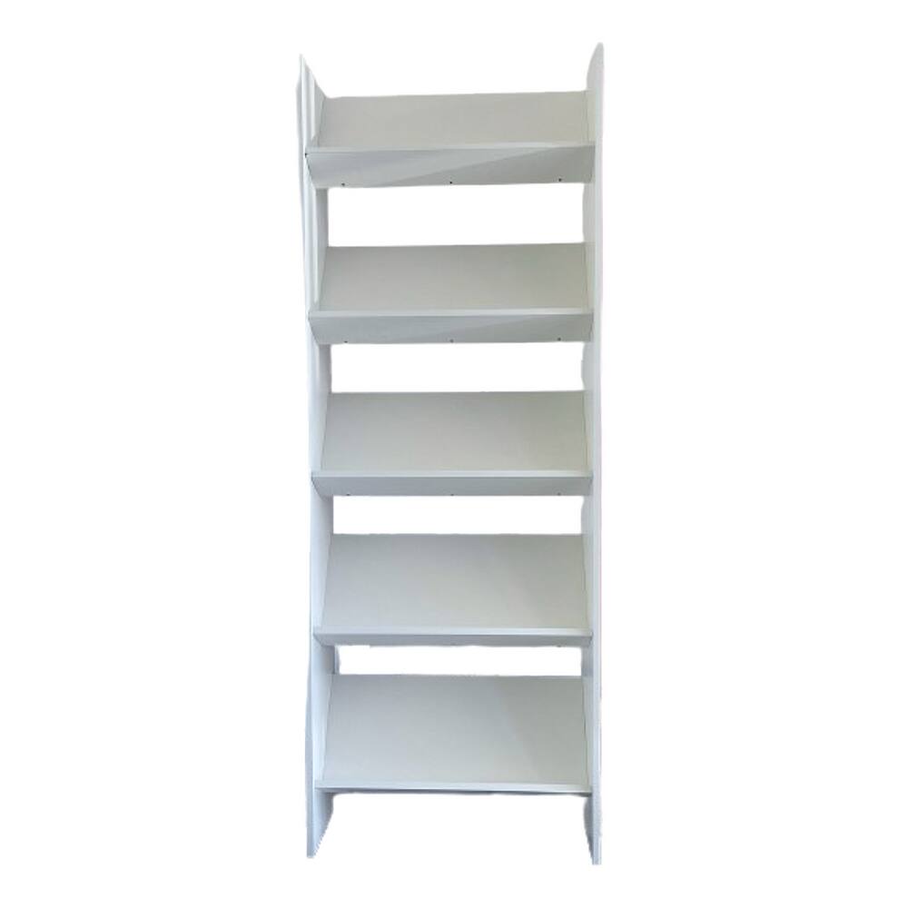 Estante Expositor Organizador para Livros, Revistas, Quadros com 5 Prateleiras Branco Cód.307