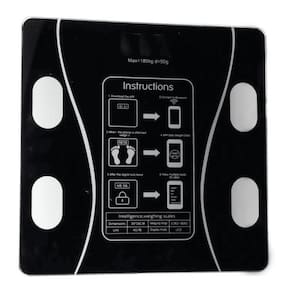 Balanca De Bioimpedancia Digital Western 180kg Com Bluetooth E Aplicativo Preta