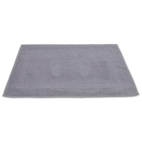 Toalha Piso Buettner Felpudo 100% Algodão Pezinhos 45cmx70cm Cinza Stone