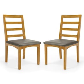 Kit Com 2 Cadeira Cecília Encosto E Pés De Madeira Maciça Assento Estofada Para Mesa De Jantar Veludo Chumbo 109