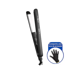 Chapinha Prancha Alisadora Mega Turbo Pro Bivolt + Luva De Proteção