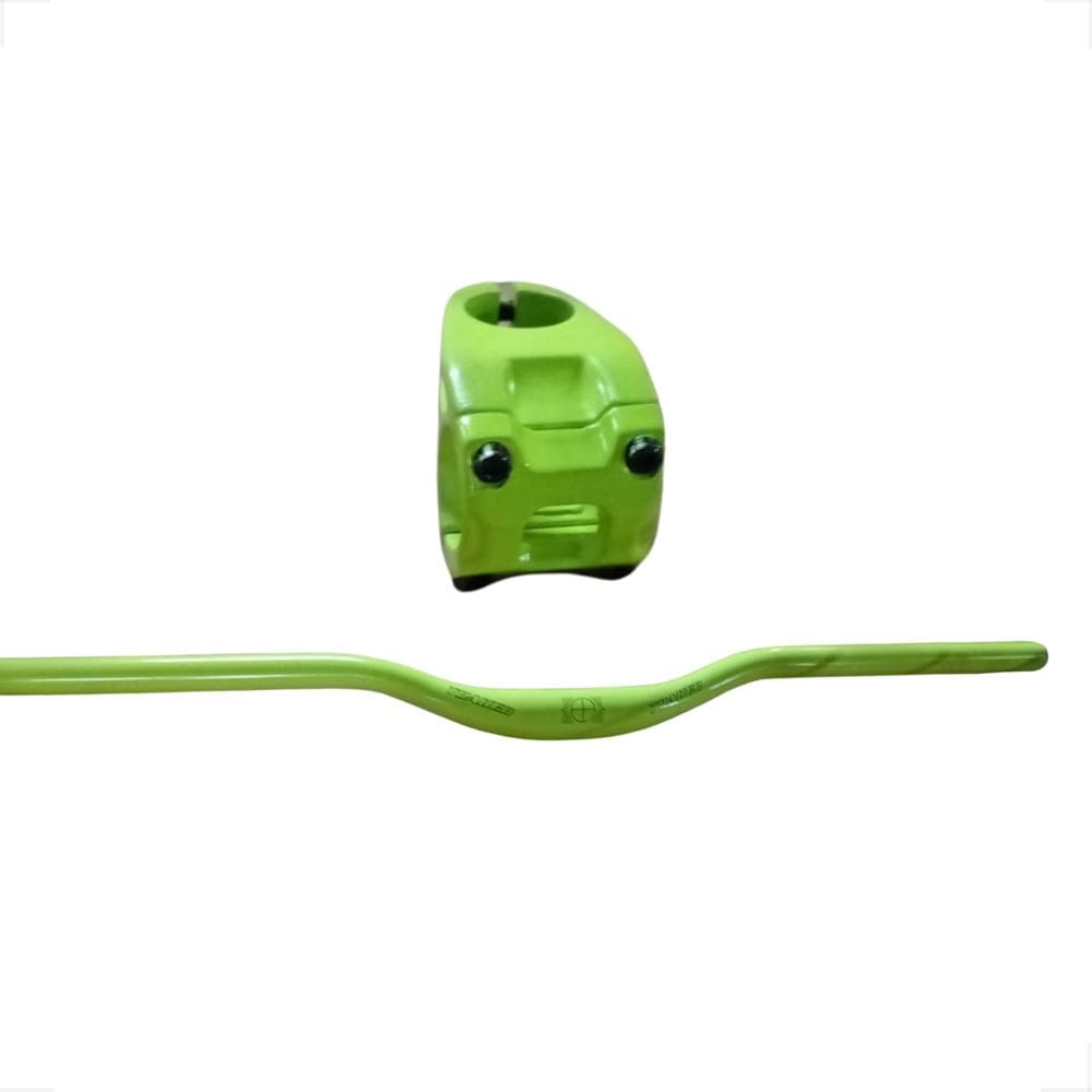 Kit Guidon E Mesa Gtu Falcon 31.8mm Amarelo Neon Bicicleta