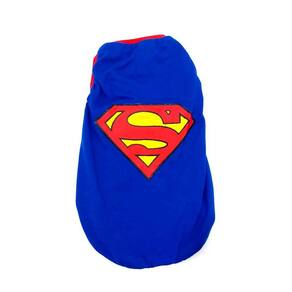 Camiseta Super Heróis Superman azul Tamanho P 31x38x23 cm
