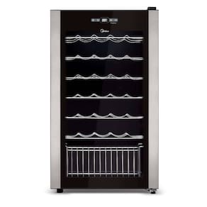 Adega Climatizada de Vinhos Midea 34 Garrafas com Painel Touch 127V Preto - WBB341