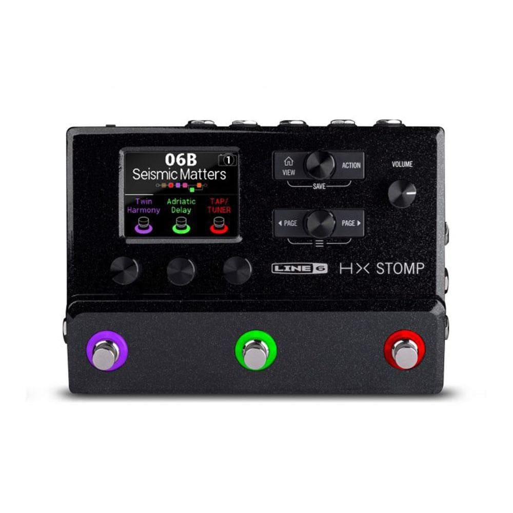 Pedaleira Line 6 Helix Hx Stomp Moduladora De Amp E Efeitos