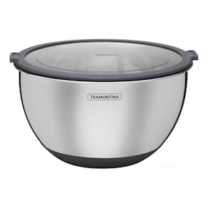 Bowl Com Tampa Tramontina Em Aço Inox 3l Hermético