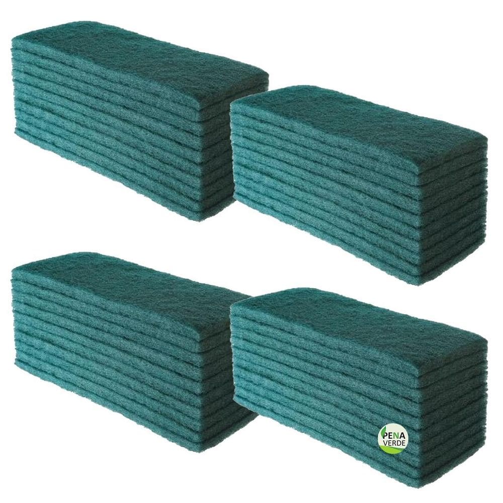 Fibra Verde Limpeza Para Uso Geral Multiuso - 40 Unidades