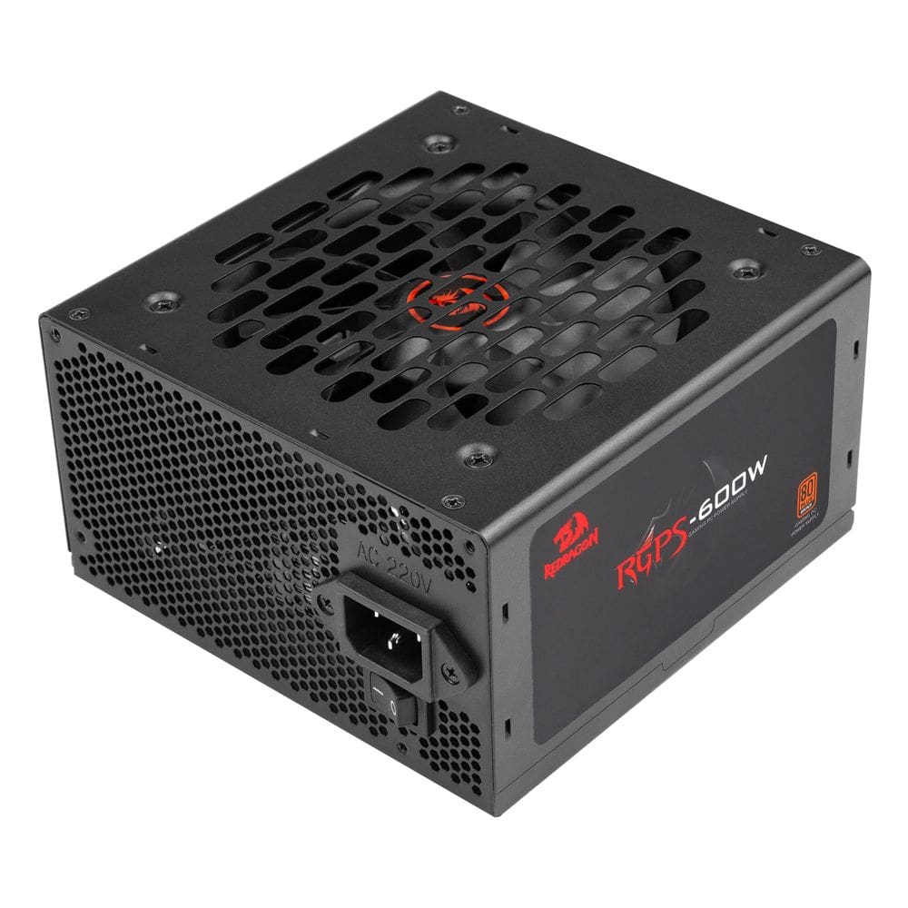 Fonte Gamer Redragon RGPS 600W 80 Plus Bronze ATX PFC Ativo Full Range GC-PS024