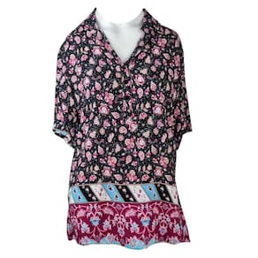 Camisete Feminino Doce Brisa Preto Estampado