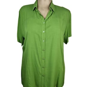 Camisete Feminino Doce Brisa Verde 100% Viscose Plus Size