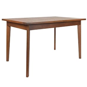 Mesa De Jantar Retangular Rústica 130cm Em Madeira Maciça - Natural