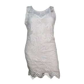 Vestido Guipir OFF White Curto Plus Size