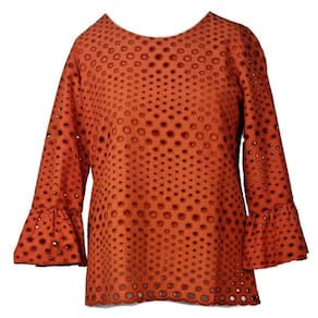 Blusa Feminina Lasie Doce Brisa 3/4 Laranja