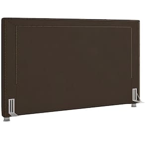 Cabeceira Cama Box Queen 160 Cm P05 Berlim Veludo Marrom - Lyam Decor