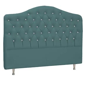 Cabeceira King Florence P04 195 Cm Suede Turquesa Tca 946