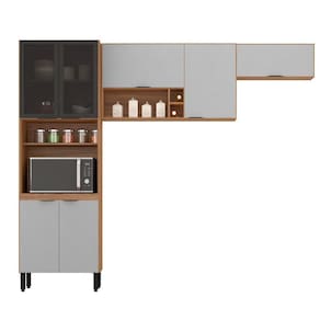 Cozinha Modular Com 3 Peças Firenze Composição Fi0007 Amendola Touch/nude Tx - Demóbile