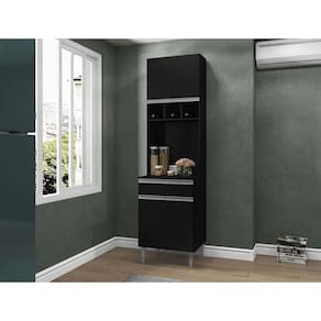 Paneleiro Duplo Balcão Compacto Andreia Preto