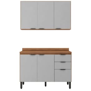 Cozinha Modular 2 Peças Firenze Composição Fi0009 Amendola Touch/nude Tx - Demóbile