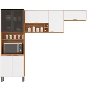 Cozinha Modular Com 3 Peças Firenze Composição Fi0007 Amendola/branco - Demóbile