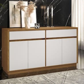 Aparador 1,50m 3 Portas 2 Gavetas Ype Off White