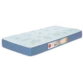 Colchão Solteiro Sleep Max Espuma D45 88X188X15Cm Branco/Azul - Castor