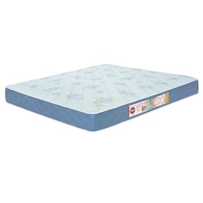Colchão Casal Sleep Max Espuma D45 138X188X18Cm Branco/Azul - Castor