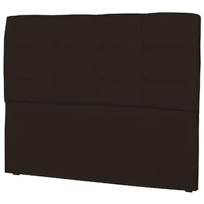 Cabeceira Casal Cama Box 140cm London Corino Marrom