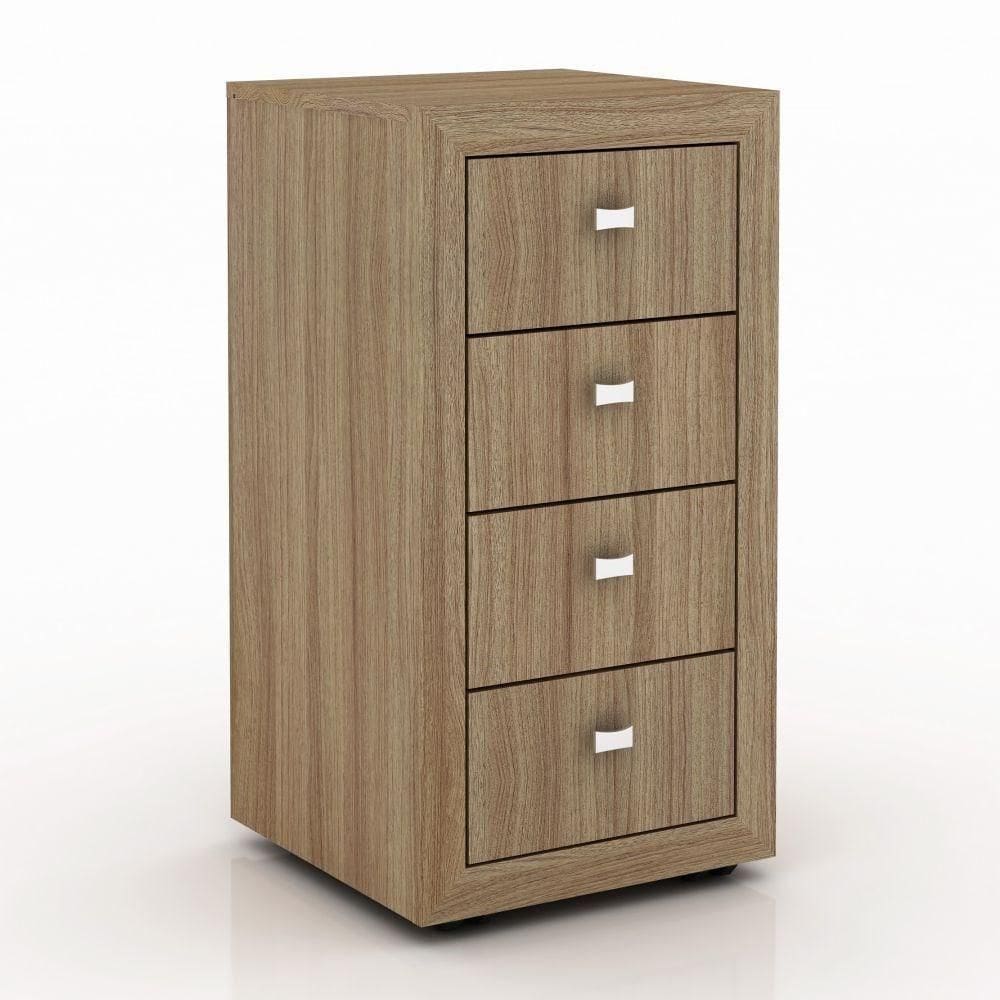 Gaveteiro 4 Gavetas Me4133 Amêndoa