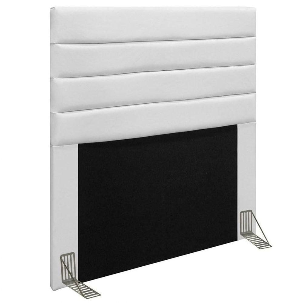 Cabeceira Cama Box Solteiro 90cm Rubi D10 Corano Branco