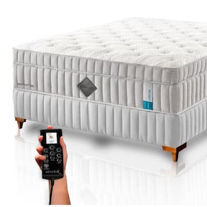 Colchão De Látex Qgel Com Cobre Box Casal 138x188cm