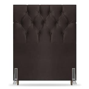 Cabeceira Cama Box Solteiro Madrid 90cm Suede Marrom