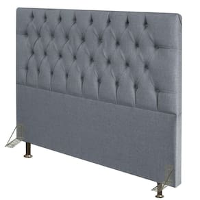 Cabeceira Casal 140Cm Diamante D10 Linho Cinza