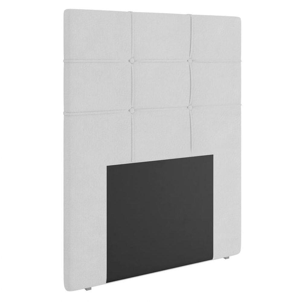 Cabeceira Cama Box Solteiro 90cm D10 Esmeralda Corano Branco