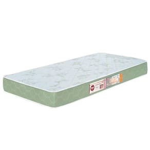Colchão Solteiro Sleep Max Espuma D33 120x203x18cm Branco/verde - Castor